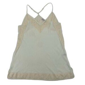 FLORA NIKROOZ Size Medium Sheer Lace Chemise Slip USA